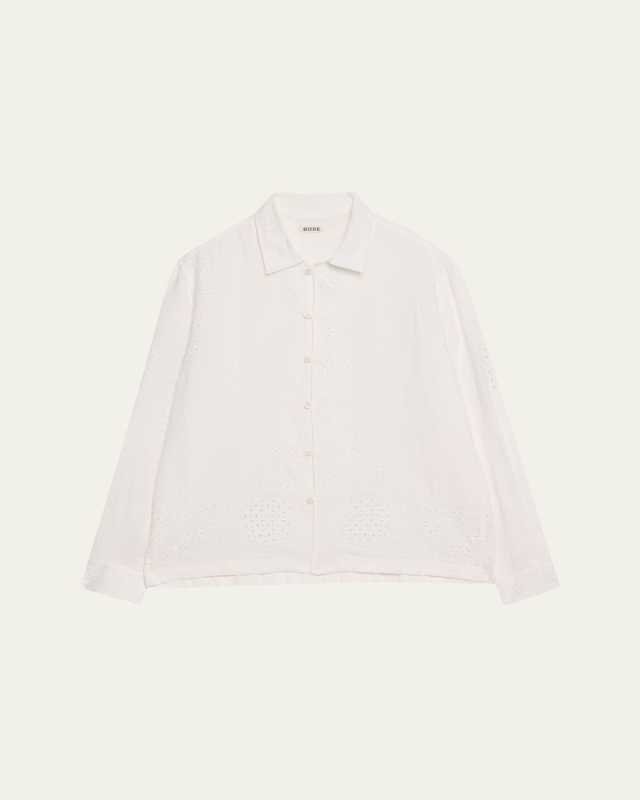 Belvoir Lace Linen Shirt